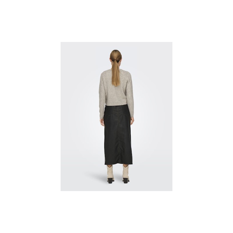 JDY Chloe strikcardigan - Turtledove Melange