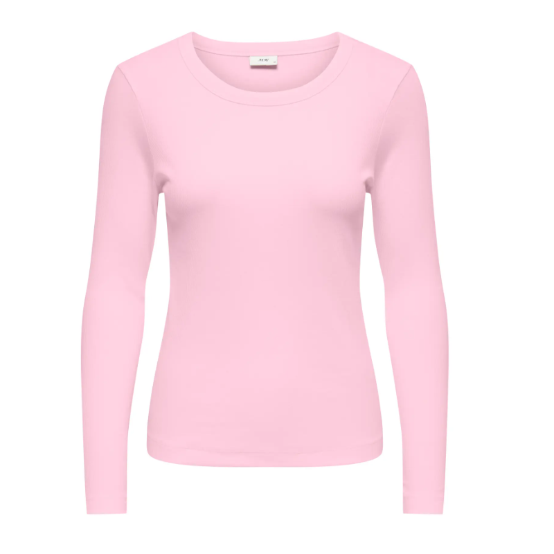 JDY Lucky L/S O-Neck Top - Ballerina