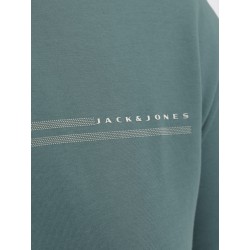 JACK & JONES Plus Fusion Chest Brand T-shirt - North Atlantic