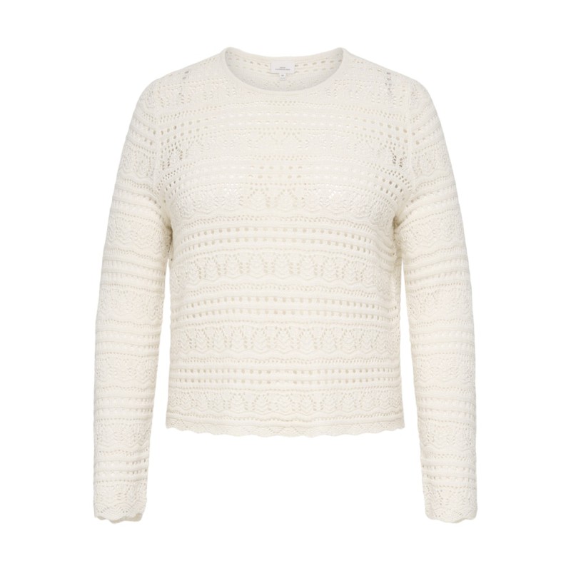ONLY CARMAKOMA Elke L/S Strik Pullover - Birch