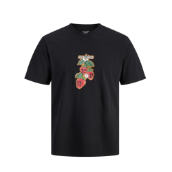 JACK & JONES Plus Catskills Kranie T-shirt - Sort