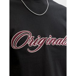 JACK & JONES Plus Nantucket Broderi T-shirt - Sort