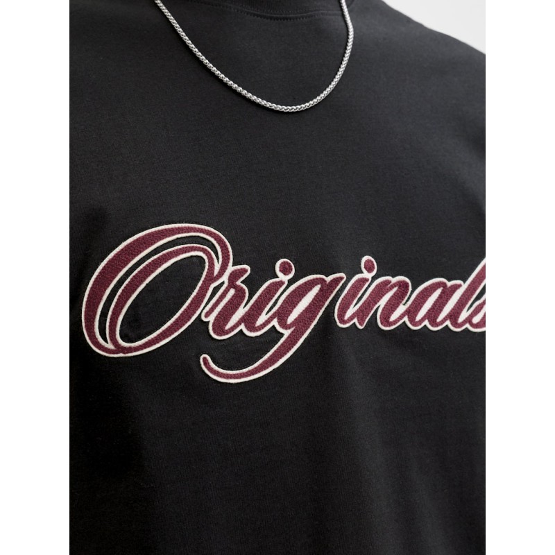 JACK & JONES Plus Nantucket Broderi T-shirt - Sort