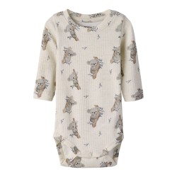 NAME IT Baby Boala L/S Bodystocking - Peyote Melange