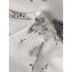 NAME IT Baby Boala L/S Bodystocking - Peyote Melange