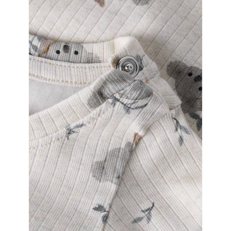 NAME IT Baby Boala L/S Bodystocking - Peyote Melange