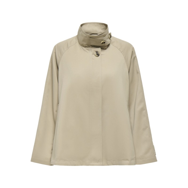 ONLY Nana Cape Jakke - Silver Mink