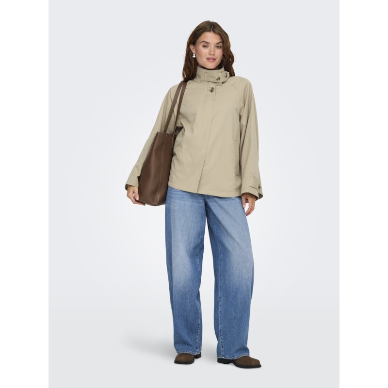 ONLY Nana Cape Jakke - Silver Mink