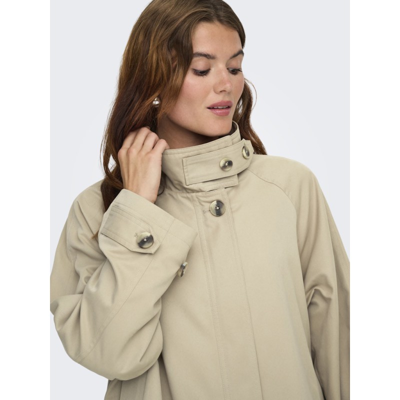 ONLY Nana Cape Jakke - Silver Mink