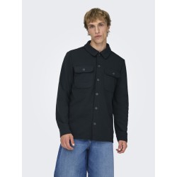 ONLY & SONS Kodyl Sweat Overshirt - Dark Navy