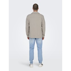 ONLY & SONS Kodyl Sweat Overshirt - Vintage Khaki