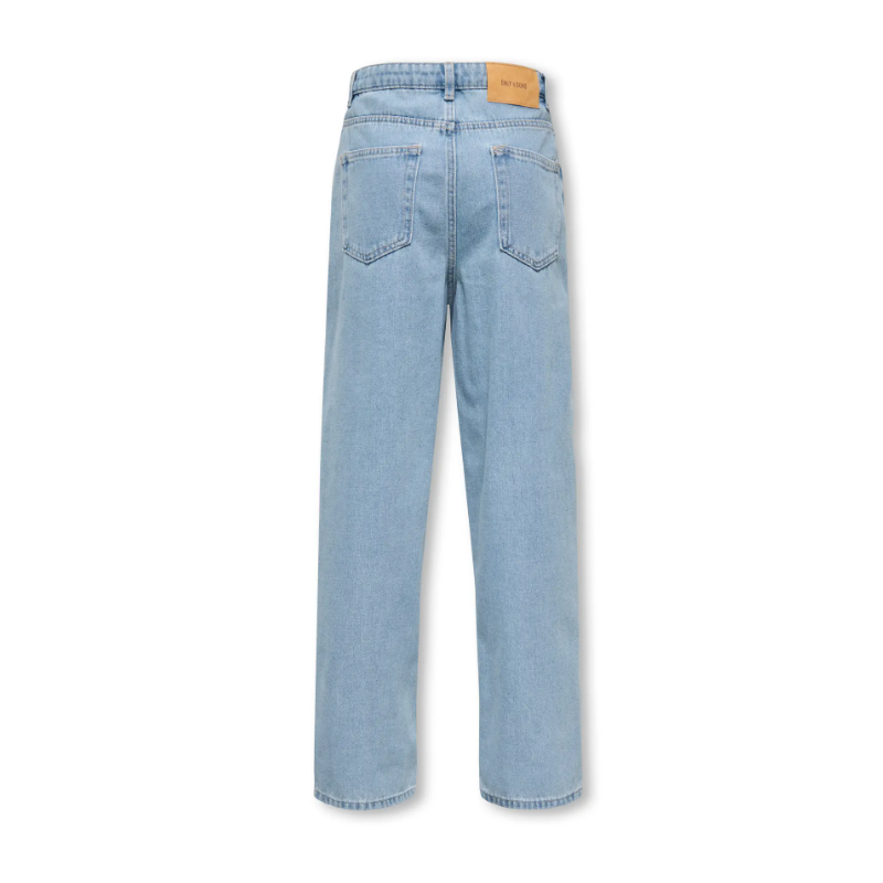 ONLY & SONS Junior Fade Loose Denim Jeans - Light Blue Denim