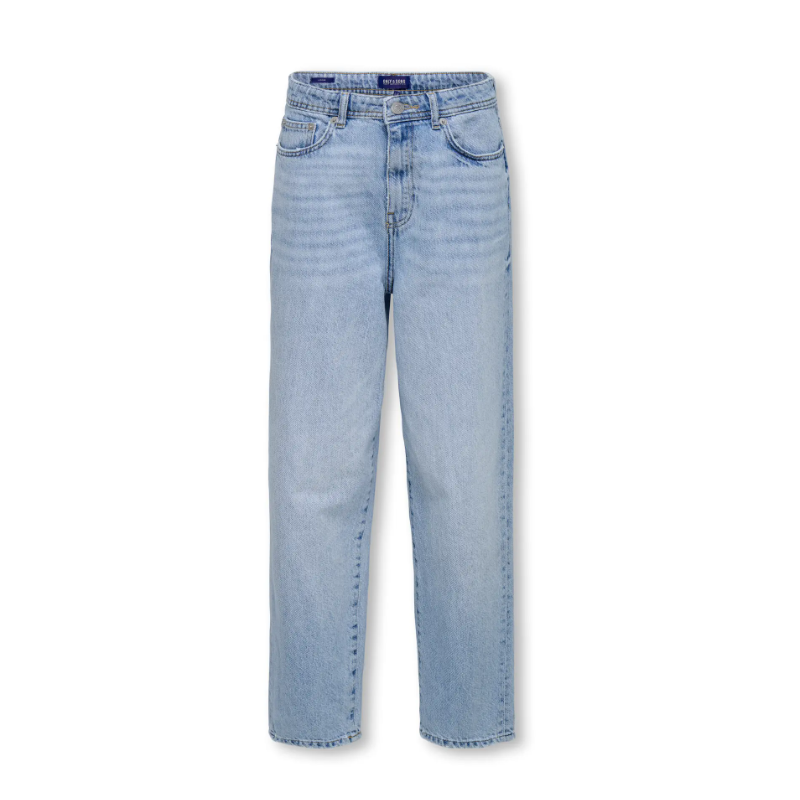 ONLY & SONS Junior Fade Loose Tailered Denim Jeans - Light Blue Denim