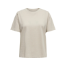 ONLY Only Bomuld T-shirt - Silver Linning