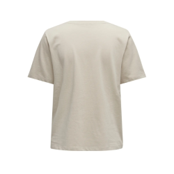 ONLY Only Bomuld T-shirt - Silver Linning