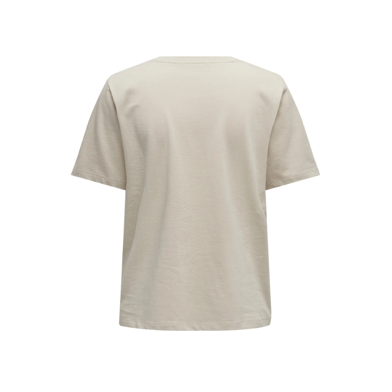ONLY Only Bomuld T-shirt - Silver Linning