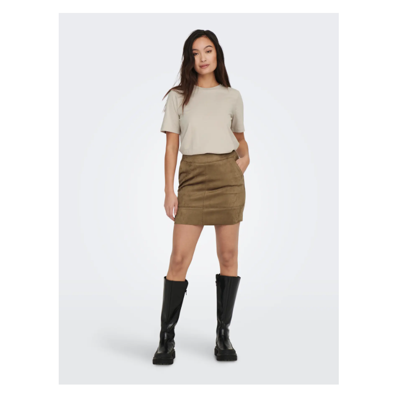 ONLY Only Bomuld T-shirt - Silver Linning