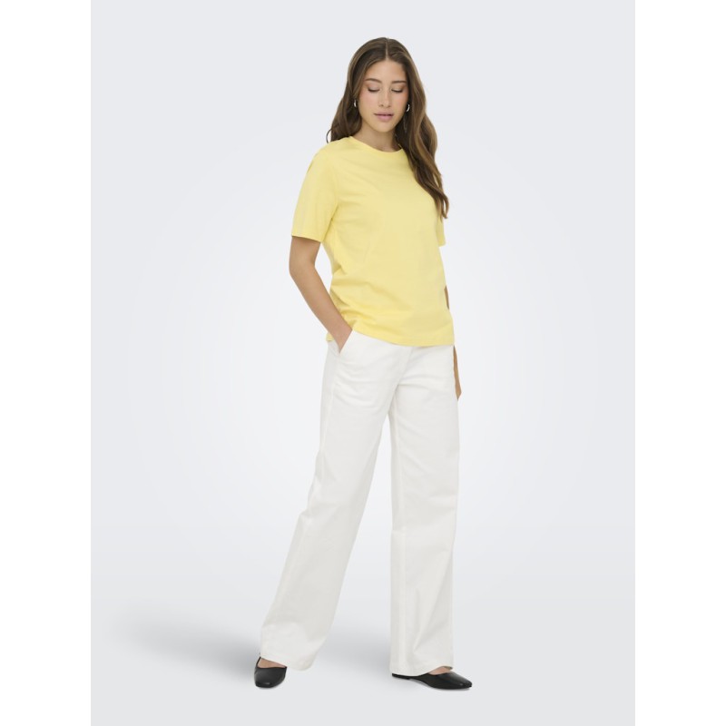 ONLY Freja Luxe T-Shirt - Lemon Meringue