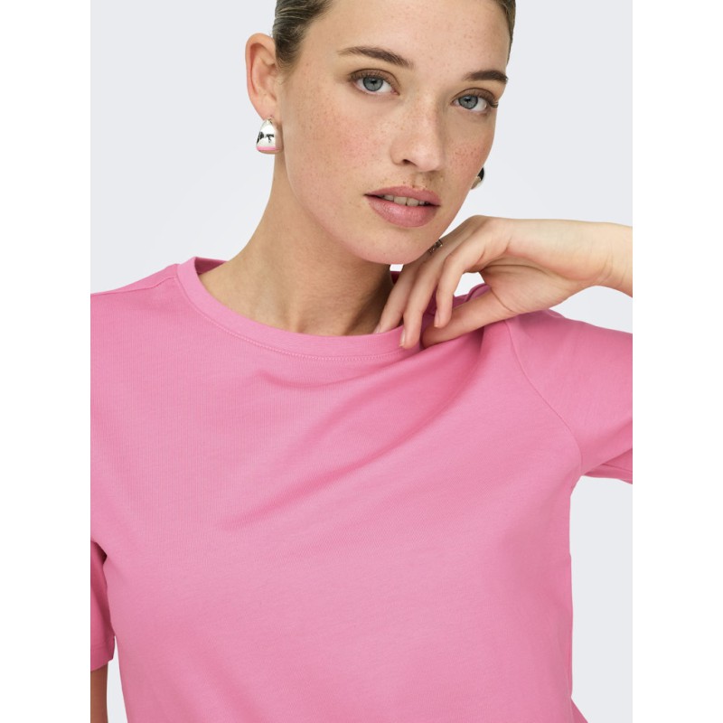 ONLY Freja Luxe T-Shirt - Sachet Pink