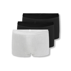 KIDS ONLY Lola 3-Pak Logo Hipsters - Super Light Grey Melange