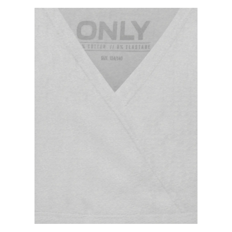 KIDS ONLY Lola 2-pak Vendebare Top - Super Light Grey Melange