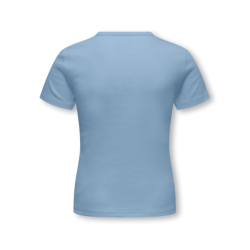 KIDS ONLY Lucky S/S Rund Hals T-shirt - Soft Chambray