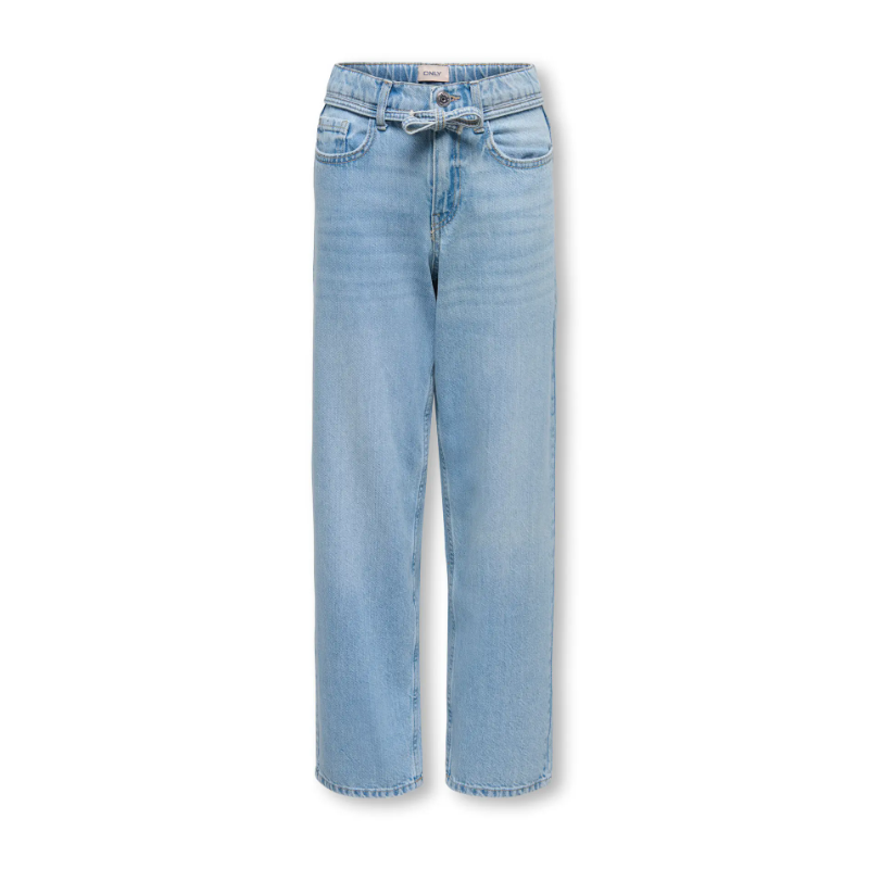 KIDS ONLY Gianna MW Straight Ballon Denim Jeans - Light Blue Denim