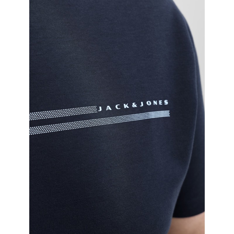 JACK & JONES Plus Fusion Chest Brand T-shirt - Outer Space