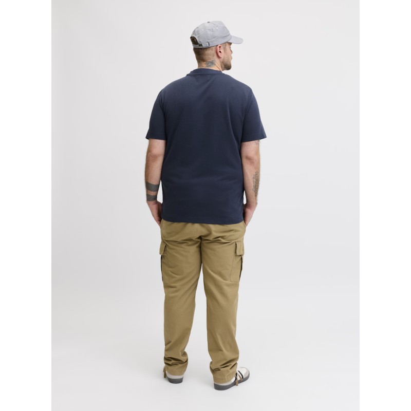 JACK & JONES Plus Fusion Chest Brand T-shirt - Outer Space