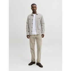 JACK & JONES Bluerayle Hør Solid L/S Skjorte - Lemon Pepper