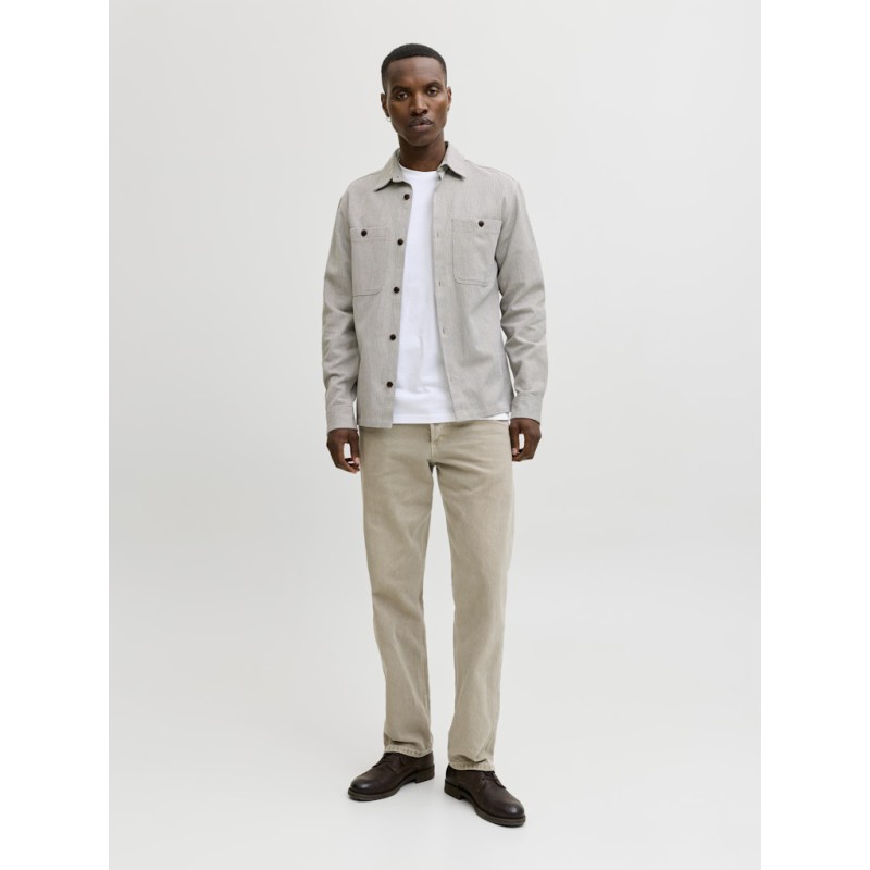 JACK & JONES Bluerayle Hør Solid L/S Skjorte - Lemon Pepper