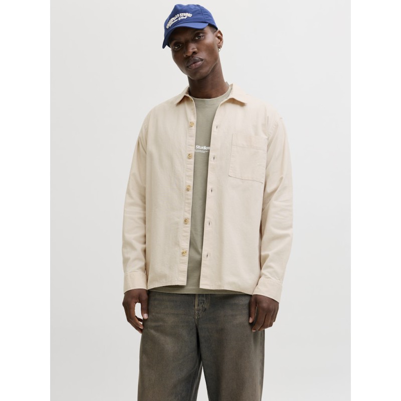 JACK & JONES Tristan Overshirt L/S - Moonbeam