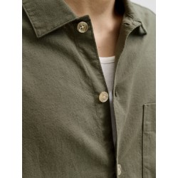 JACK & JONES Tristan Overshirt L/S - Dusty olive