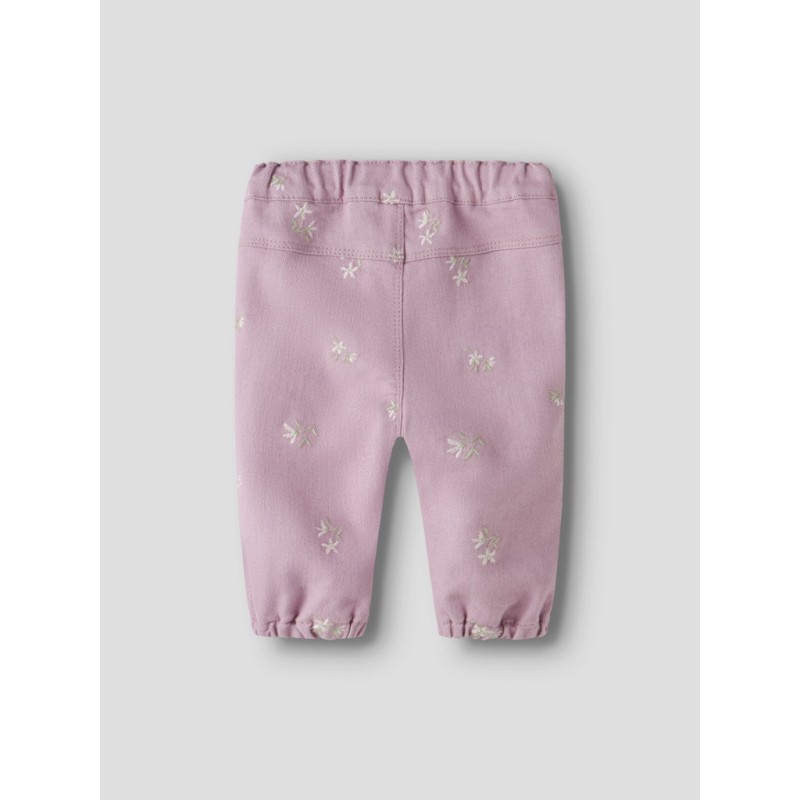 NAME IT Baby Rose Loose Twill Bukser - Dawn Pink