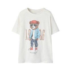 NAME IT Kids Dobs Regular T-Shirt - Cloud Dancer