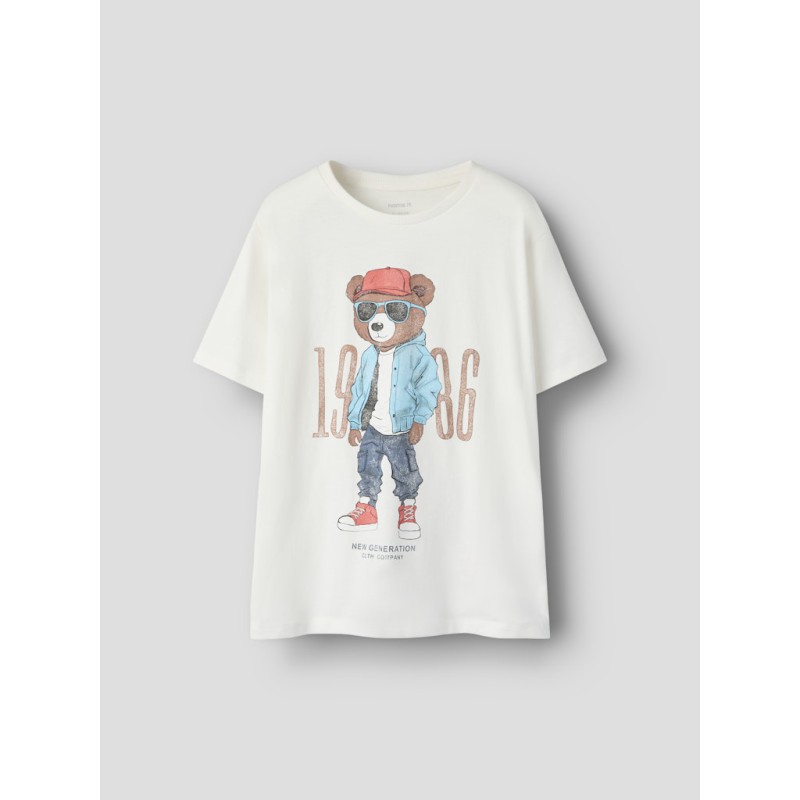 NAME IT Kids Dobs Regular T-Shirt - Cloud Dancer