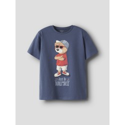 NAME IT Kids Dobs Regular T-Shirt - Vintage Indigo