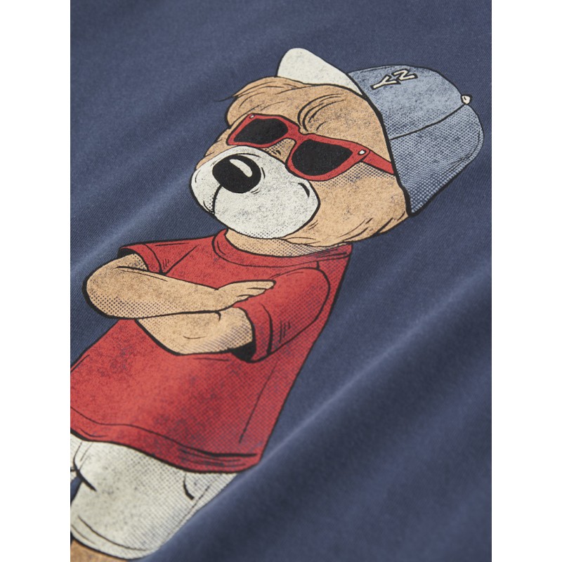 NAME IT Kids Dobs Regular T-Shirt - Vintage Indigo