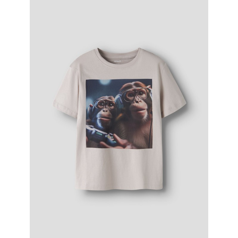 NAME IT KIDS Voto T-Shirt - Chateau Gray