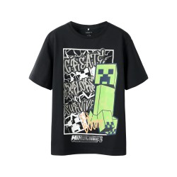 NAME IT Kids MAse Minecraft Regular T-shirt - Sort