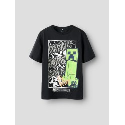 NAME IT Kids MAse Minecraft Regular T-shirt - Sort