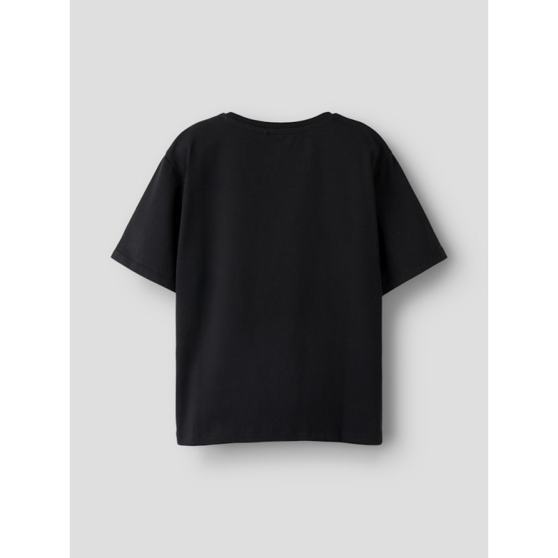 NAME IT Kids Fora Stitch S/S Regular T-shirt - Sort
