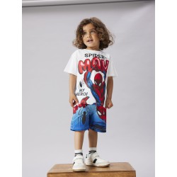 NAME IT Mini Marvin Spiderman Regular T-shirt - Bright White