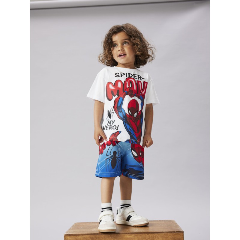 NAME IT Mini Marvin Spiderman Regular T-shirt - Bright White