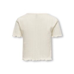 KIDS ONLY Carlotta S/S Top - Cloud Dancer