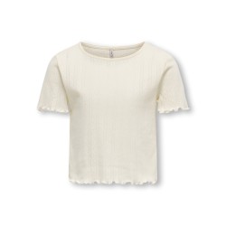 KIDS ONLY Carlotta S/S Top - Cloud Dancer