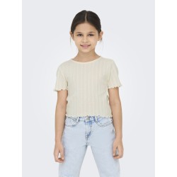 KIDS ONLY Carlotta S/S Top - Cloud Dancer