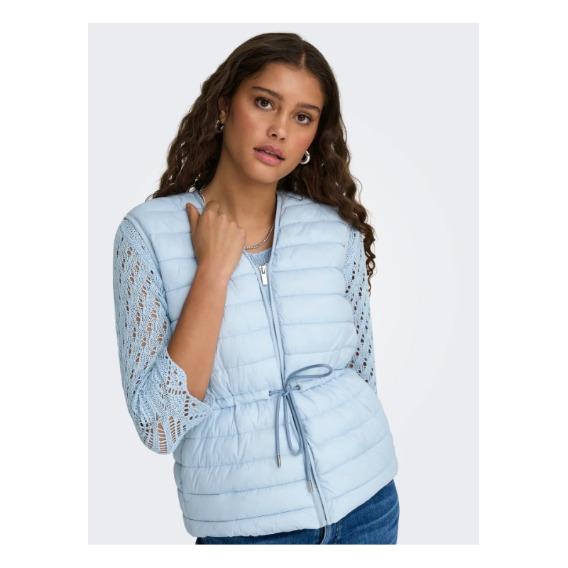 JDY Renee Quiltet Vest - Cashmere Blue
