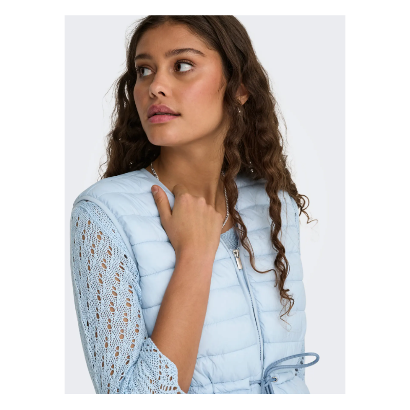 JDY Renee Quiltet Vest - Cashmere Blue