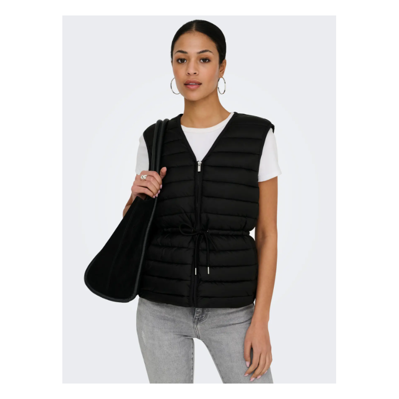 JDY Renee Quiltet Vest - Sort